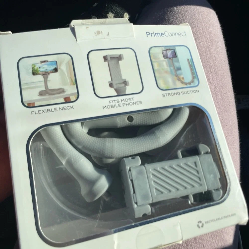 Flex And Stick Prime Connect Phone Holder (Gray)